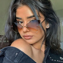 Load image into Gallery viewer, 2023 Butterfly Frameless Sunglasses For Women  Glasses Brand Designer Personalized  Colorful Shade Ladies Eyewear UV400