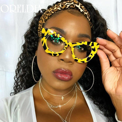 2023 Cat Eye Glasses Women Men Transparent Eyewear Brand Designer Vintage Clear Eyeglasses Optical Frame Oculos