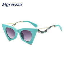 Load image into Gallery viewer, 2023  Cat Eye Seay Designer Sunglasses For Women Leopard Sun Glasses Vintage Elegant Eyeglasses Trend  Black Shades