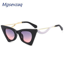 Load image into Gallery viewer, 2023  Cat Eye Seay Designer Sunglasses For Women Leopard Sun Glasses Vintage Elegant Eyeglasses Trend  Black Shades