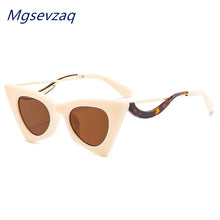 Load image into Gallery viewer, 2023  Cat Eye Seay Designer Sunglasses For Women Leopard Sun Glasses Vintage Elegant Eyeglasses Trend  Black Shades