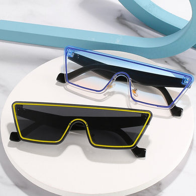 2023 Cat Eye Shield Sunglasses Women Men  PC Frame Gradients Color Lens Black Vintage Travel Casual Sun Glasses UV400