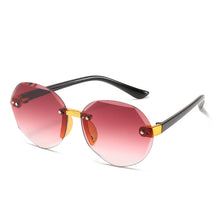 Load image into Gallery viewer, 2023 Children Frameless Round Sunglasses Brand Design Gradient Kid Sun Glasses Boy Girl Unisex Vintage Cute Goggle