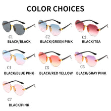 Load image into Gallery viewer, 2023 Children Frameless Round Sunglasses Brand Design Gradient Kid Sun Glasses Boy Girl Unisex Vintage Cute Goggle