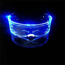 Carica l'immagine nel visualizzatore di Gallery, 2023  Cyberpunk Futuristic Technology Sense Glasses Sci-fi Led Bungee Ins Male Net Red Female Bar Glowing Sunglasses