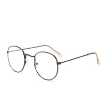 Load image into Gallery viewer, 2022  Designer Woman Glasses Optical Frames Metal Round Glasses Frame Clear lens Eyeware Black Silver Gold Eye Glass