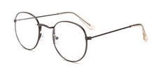 Load image into Gallery viewer, 2022  Designer Woman Glasses Optical Frames Metal Round Glasses Frame Clear lens Eyeware Black Silver Gold Eye Glass