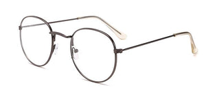 2022  Designer Woman Glasses Optical Frames Metal Round Glasses Frame Clear lens Eyeware Black Silver Gold Eye Glass