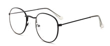 Load image into Gallery viewer, 2022  Designer Woman Glasses Optical Frames Metal Round Glasses Frame Clear lens Eyeware Black Silver Gold Eye Glass