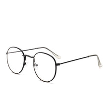 Load image into Gallery viewer, 2022  Designer Woman Glasses Optical Frames Metal Round Glasses Frame Clear lens Eyeware Black Silver Gold Eye Glass