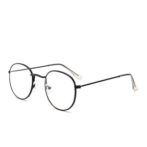 2022  Designer Woman Glasses Optical Frames Metal Round Glasses Frame Clear lens Eyeware Black Silver Gold Eye Glass