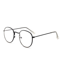 Carica l&#39;immagine nel visualizzatore di Gallery, 2023 Designer Donna Occhiali Montature da vista Occhiali rotondi in metallo Montatura con lenti trasparenti Occhiali Nero Argento Oro Vetro per occhi 