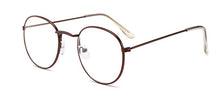 Load image into Gallery viewer, 2022  Designer Woman Glasses Optical Frames Metal Round Glasses Frame Clear lens Eyeware Black Silver Gold Eye Glass