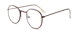 2022  Designer Woman Glasses Optical Frames Metal Round Glasses Frame Clear lens Eyeware Black Silver Gold Eye Glass