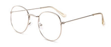 Load image into Gallery viewer, 2023 Designer Woman Glasses Optical Frames Round Gold Glasses With Cute Rims Clear lens Eyeware Black Silver Gold Eye Glass