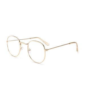2023 Designer Woman Glasses Optical Frames Round Gold Glasses With Cute Rims Clear lens Eyeware Black Silver Gold Eye Glass