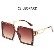 Load image into Gallery viewer, 2023 Driving Glasses Women Oversized Square Frame Letter D Sunglasses Vintage D Shape Big Frame Popular Glasses