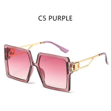 Load image into Gallery viewer, 2023 Driving Glasses Women Oversized Square Frame Letter D Sunglasses Vintage D Shape Big Frame Popular Glasses