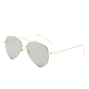 2023 All-match Toad Mirror Metal Double Beam Sunglasses Ladies Retro Trend Street Photography Glasses UV400