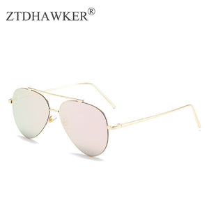 2023 All-match Toad Mirror Metal Double Beam Sunglasses Ladies Retro Trend Street Photography Glasses UV400