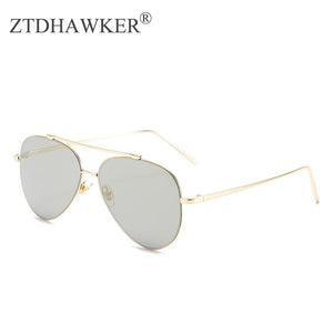 2023 All-match Toad Mirror Metal Double Beam Sunglasses Ladies Retro Trend Street Photography Glasses UV400