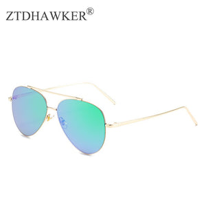 2023 All-match Toad Mirror Metal Double Beam Sunglasses Ladies Retro Trend Street Photography Glasses UV400
