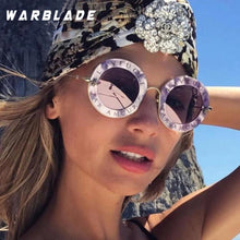 Load image into Gallery viewer, 2023 Bees Retro Round Letters Transparent Frame Tint Lens Sunglasses Trending Ladies Summer Sun Glasses