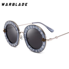Load image into Gallery viewer, 2023 Bees Retro Round Letters Transparent Frame Tint Lens Sunglasses Trending Ladies Summer Sun Glasses