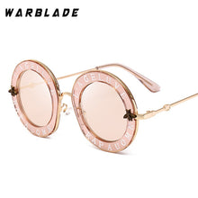 Load image into Gallery viewer, 2023 Bees Retro Round Letters Transparent Frame Tint Lens Sunglasses Trending Ladies Summer Sun Glasses