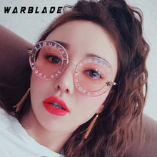 Load image into Gallery viewer, 2023 Bees Retro Round Letters Transparent Frame Tint Lens Sunglasses Trending Ladies Summer Sun Glasses