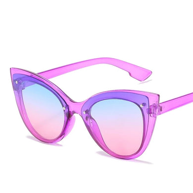 2023 Big Frame Cat Eye Sunglasses for Women Female Trend ins Gradient Sun Glasses Street Shooting Leopard Eyewear