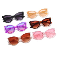 Load image into Gallery viewer, 2023 Big Frame Cat Eye Sunglasses for Women Female Trend ins Gradient Sun Glasses Street Shooting Leopard Eyewear