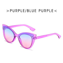 Load image into Gallery viewer, 2023 Big Frame Cat Eye Sunglasses for Women Female Trend ins Gradient Sun Glasses Street Shooting Leopard Eyewear