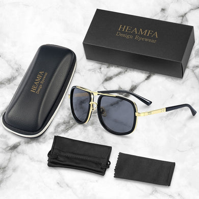 2022   Big Frame Sunglasses Men Square  Glasses for Women High Quality Retro Sun Glasses Vintage Gafas Oculos