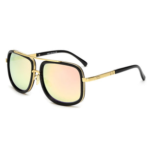 2023 Big Frame Sunglasses Men Square Metal Sun Glasses Women RetroVintage  Gafas Oculos De Sol