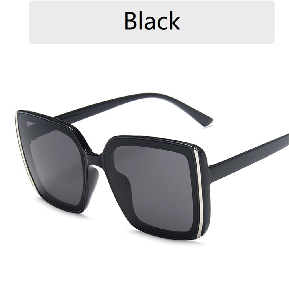 2023 Big Square Frame Sunglasses Street Shooting Catwalk Solid Eye Sun Glasses for Women Eyewear Oculos De Sol