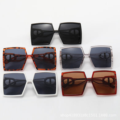 2023 Brand Design Sunglasses Women Men Square Big Frame Sun glasses Vintage Shades for Female Eyeglasses Uv400