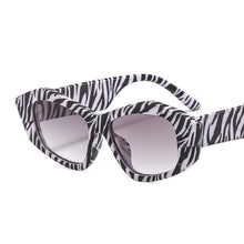 Load image into Gallery viewer, 2023 Cat Eye Sunglasses Women Men Cool PC Gradients Lens Leopard Zebra Pattern Trend Vintage Casual Sunglasses UV400