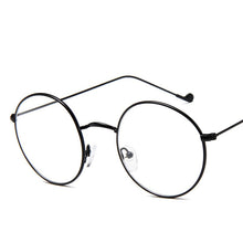 Carica l&#39;immagine nel visualizzatore di Gallery, 2023 Design Metal Ladies Glasses Frame Round Transparent Lenses Classic Retro Men&#39;s Prescription Optical Glasses