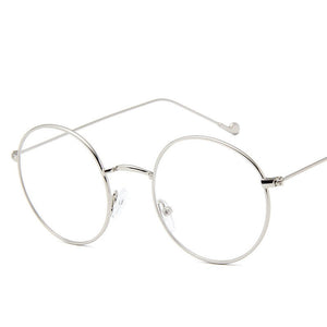 2023 Design Metal Ladies Glasses Frame Round Transparent Lenses Classic Retro Men's Prescription Optical Glasses