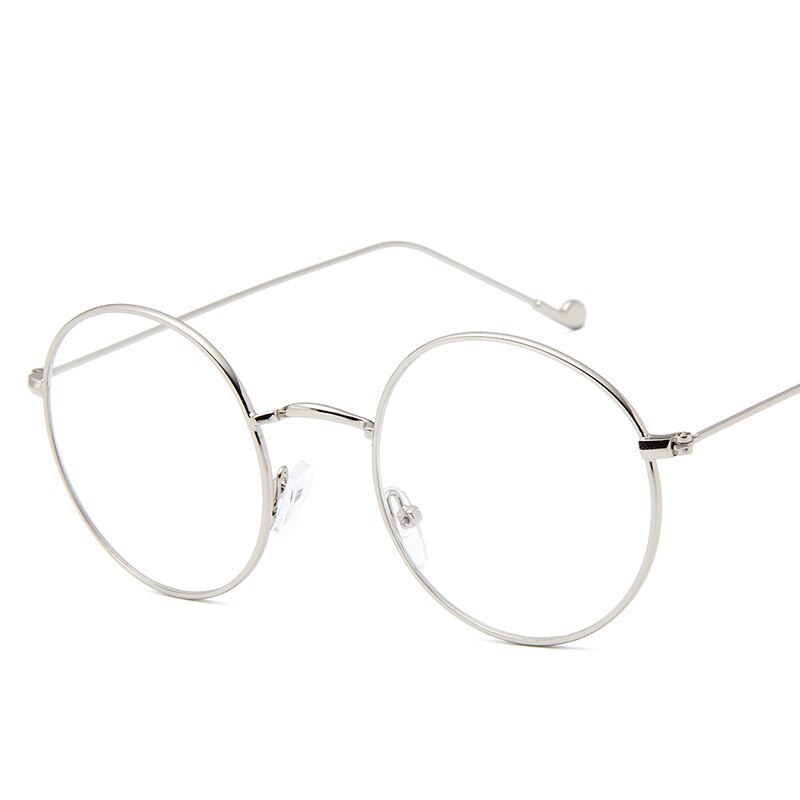 2023 Design Metal Ladies Glasses Frame Round Transparent Lenses Classic Retro Men's Prescription Optical Glasses