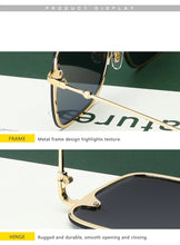Carica l&#39;immagine nel visualizzatore di Gallery, 2023 Lady Oversize Rimless Square Bee Sunglasses Women Men Small Bee Glasses Gradient Sun Glasses Female UV400