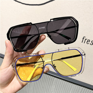 2023   Large Frame Letters Sunglasses Brand Designer Square Sun Glasses Shades Female UV400 Sunglasses Women Men