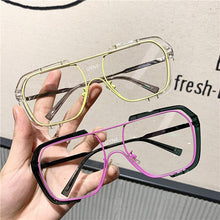 Carica l&#39;immagine nel visualizzatore di Gallery, 2023   Large Frame Letters Sunglasses Brand Designer Square Sun Glasses Shades Female UV400 Sunglasses Women Men