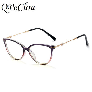 2022    Diamond Anti-blue Glasses Frame Women Designer Optical Computer Transparent Eyeglasses Female Spectacles