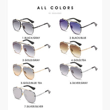 Load image into Gallery viewer, 2023 Mach Six Aviation Style Gradient Sunglasses Cool Men Vintage Brand Design Sun Glasses Oculos De Sol 1912 Uv400