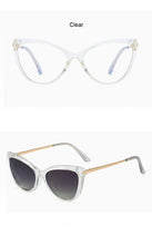 Load image into Gallery viewer, 2023 Magnetic Clip on Polarized Sunglasses Women Transparent Anti Blue Light Glasses Frame Women&#39;s Eyeglasses Drivin