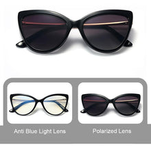 Load image into Gallery viewer, 2023 Magnetic Clip on Polarized Sunglasses Women Transparent Anti Blue Light Glasses Frame Women&#39;s Eyeglasses Drivin