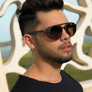 2023 Men's Sunglasses Classic Retro Round Sun Glasses  Brand Design Plastic Unisex Decoration Mirror Uv400