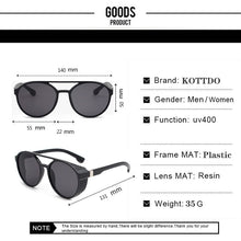 Load image into Gallery viewer, 2023 Men&#39;s Sunglasses Classic Retro Round Sun Glasses  Brand Design Plastic Unisex Decoration Mirror Uv400